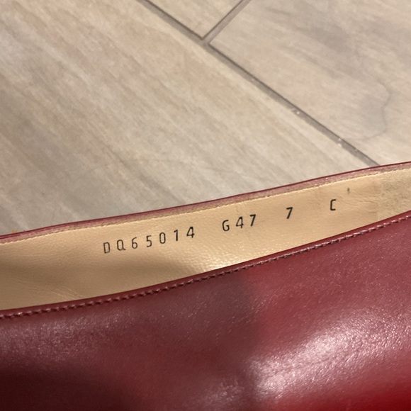 Salvatore Ferragamo Vintage Gold Bit Red Leather Pumps Heels Shoes Office Siren - Picture 7 of 11